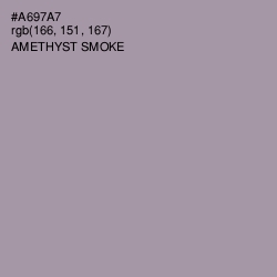 #A697A7 - Amethyst Smoke Color Image